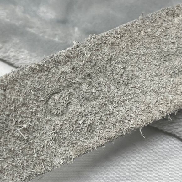 Vintage Cache Belt White Studded Leather Beaded Rhinestone Metal Buckle M - Picture 6 of 14